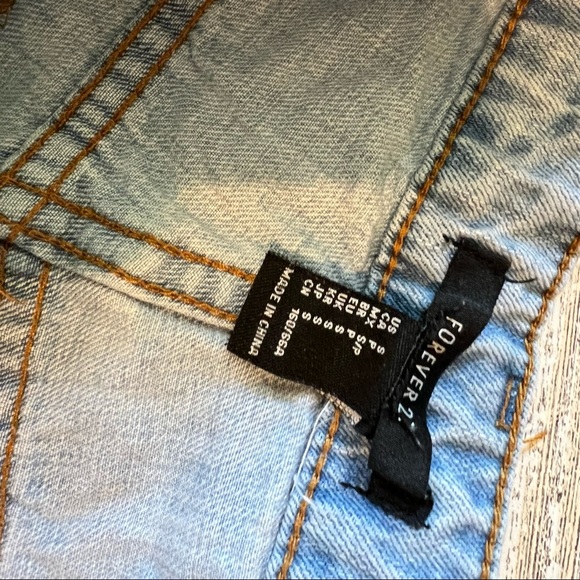 Forever 21 Light Wash High Waist Jean Shorts - Picture 3 of 3